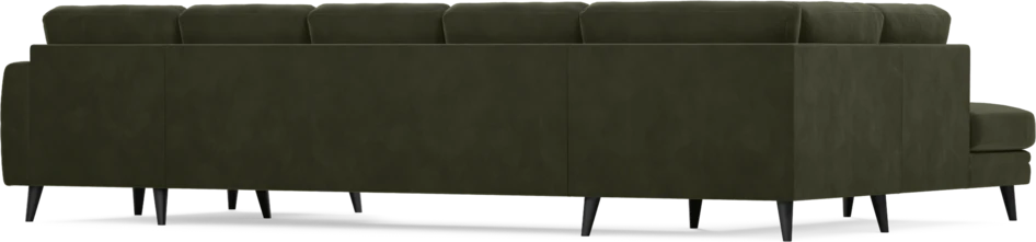 Eden - 3-sits soffa med divan vänster och schäslong höger - Grön