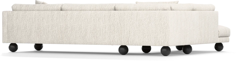 Harper - 3-sits soffa med divan vänster - Grå