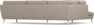 Madison - 3-sits soffa med divan vänster - Beige