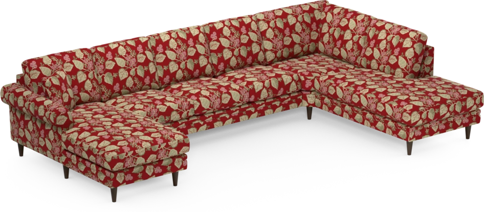 Eden - 3-sits soffa med schäslong vänster och divan höger - Flerfärgad