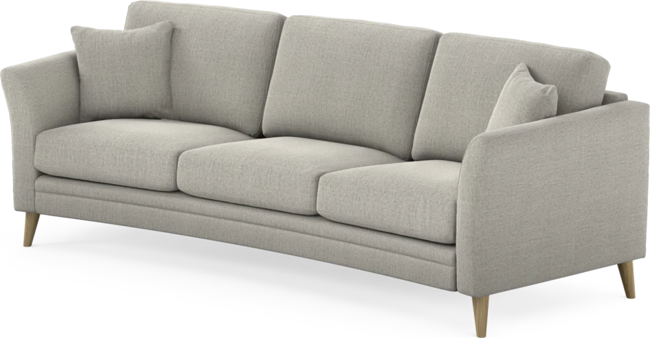 Eden - 3-sits soffa svängd - Grå