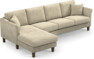 Eden - 3-sits soffa med schäslong - Beige