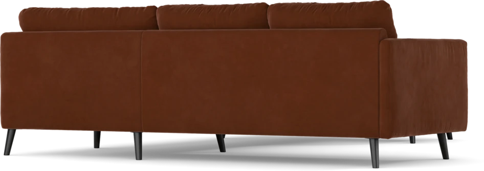 Madison Lux - Hörnsoffa med schäslong höger - Orange