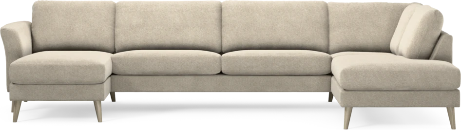 Bridge - 3-sits soffa med schäslong vänster och divan höger - Beige