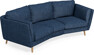 Madison - 3-sits soffa svängd, 70 cm - Blå