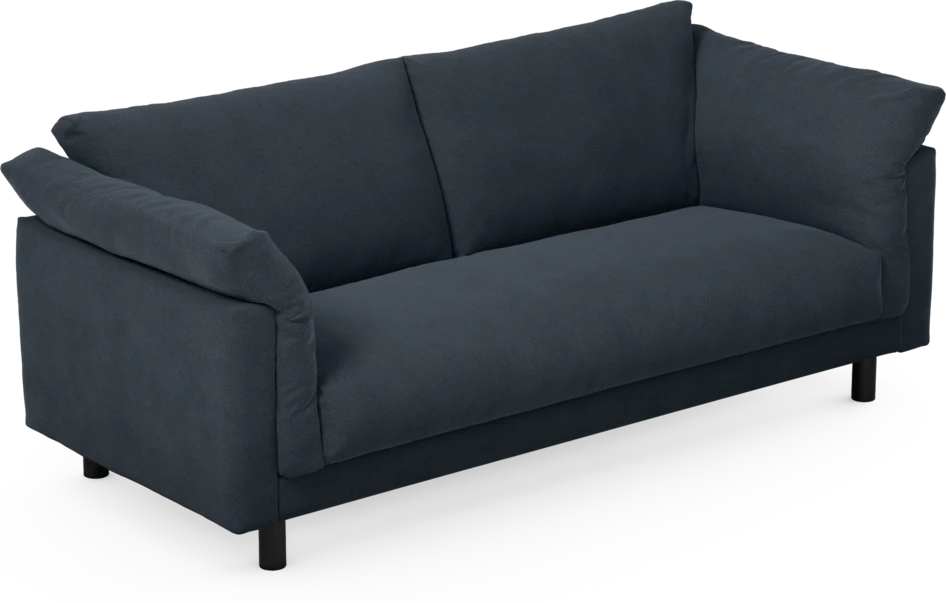Cherrie - 2,5-sits soffa, hel dyna, fast klädsel - Blå