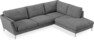 Madison Lux - 3-sits soffa med divan höger - Vit