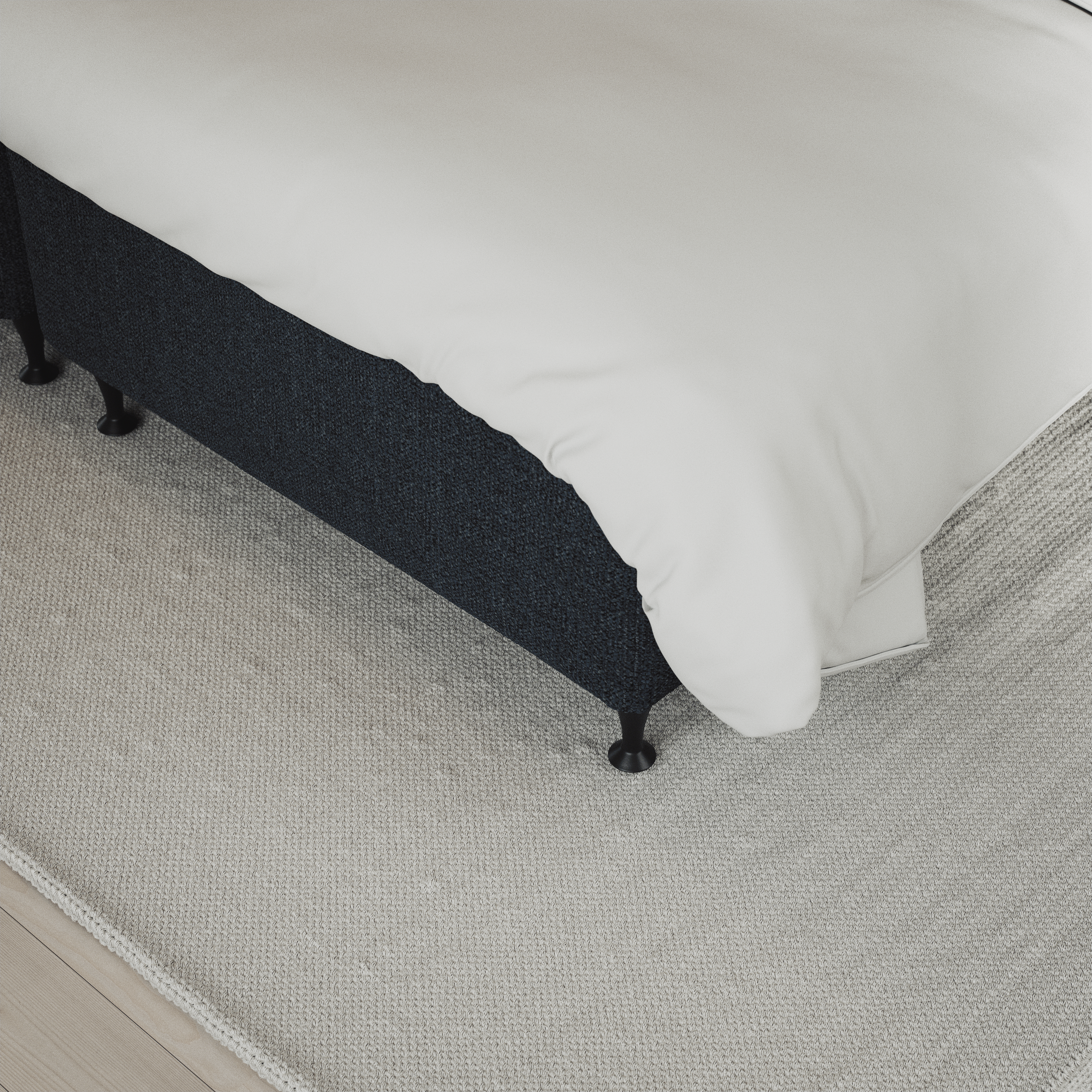Delux Exclusive - Kontinentalsäng, enkelsäng 120 cm med bäddmadrass och sängben - inspiration