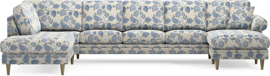 Eden - 3-sits soffa med divan vänster och schäslong höger - Flerfärgad