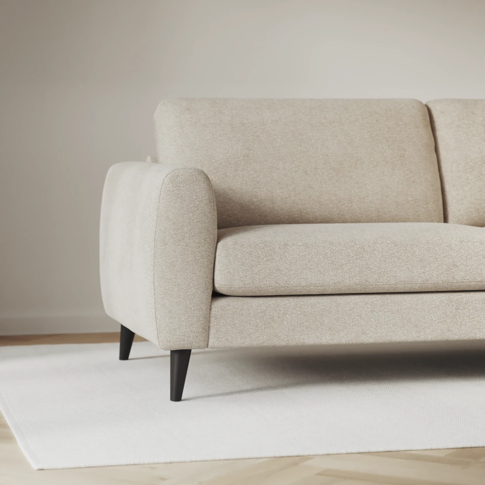 Bridge - 3-sits soffa med schäslong vänster och divan höger - Beige