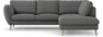 Madison - 2-sits soffa med divan höger - Grå