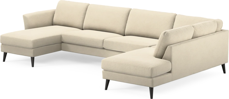 Bridge - 3-sits soffa med schäslong vänster och divan höger - Beige