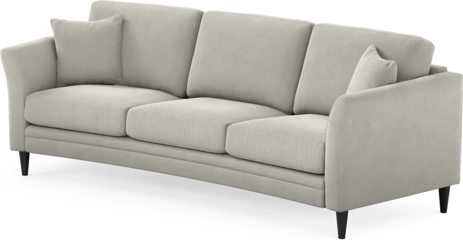 Eden - 3-sits soffa svängd - Grå