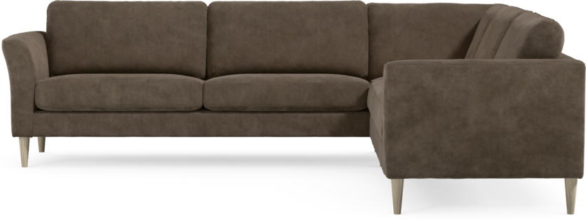 Bridge - Hörnsoffa, 3+3-sits - Brun