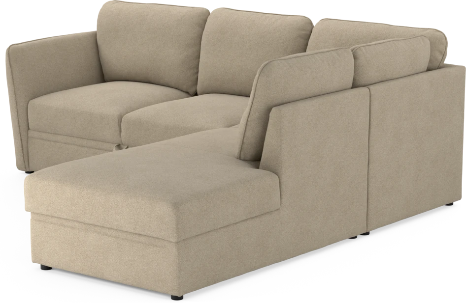 Öland - Bäddsoffa med divan höger - Beige
