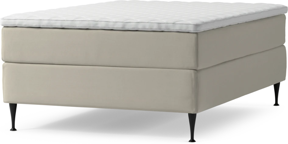 Delux Exclusive - Kontinentalsäng, enkelsäng 140 cm med bäddmadrass och sängben