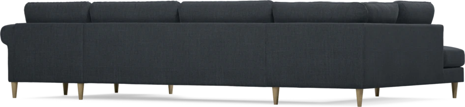 Bridge - 3-sits soffa med divan vänster och schäslong höger - Blå