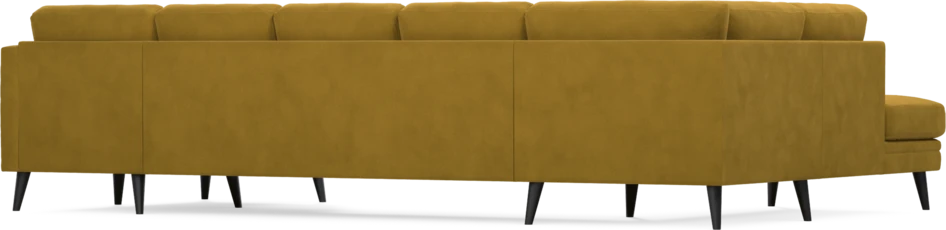 Eden - 3-sits soffa med divan vänster och schäslong höger - Gul