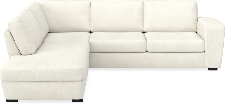 Friday - 2,5-sits soffa med divan vänster - Vit