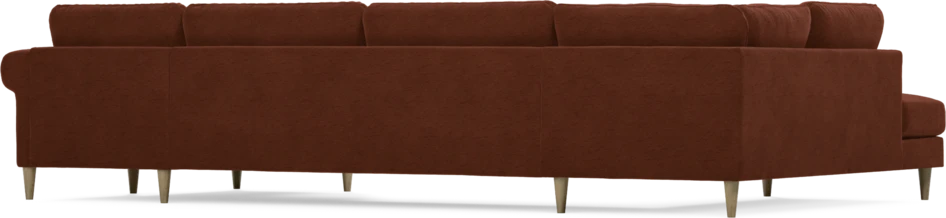 Bridge - 3-sits soffa med divan vänster och schäslong höger - Orange