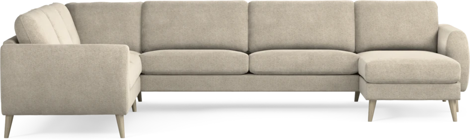 Bridge - Hörnsoffa, 2+3-sits med schäslong höger - Beige