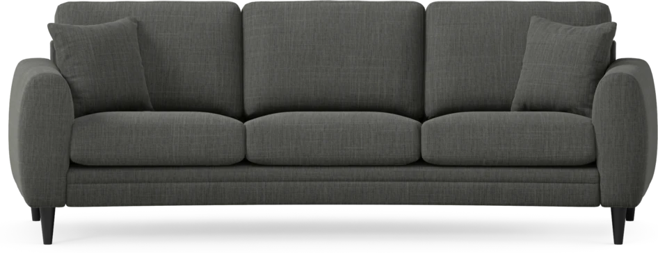 Eden - 3-sits soffa svängd - Grå