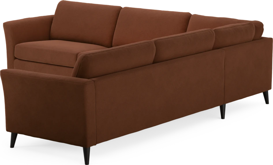Bridge - Hörnsoffa, 3+3-sits - Orange