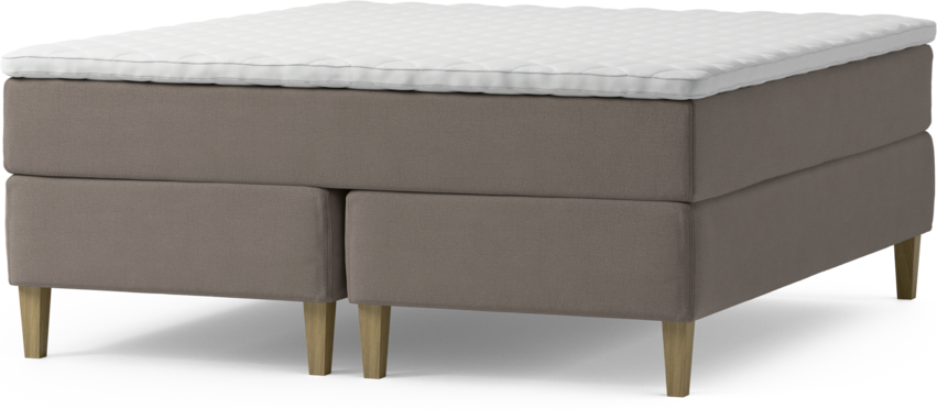 Delux Exclusive - Kontinentalsäng, dubbelsäng med bäddmadrass och sängben