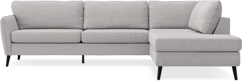 County - 2,5-sits soffa med divan höger - Grå