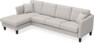 Eden - 3-sits soffa med schäslong - Grå