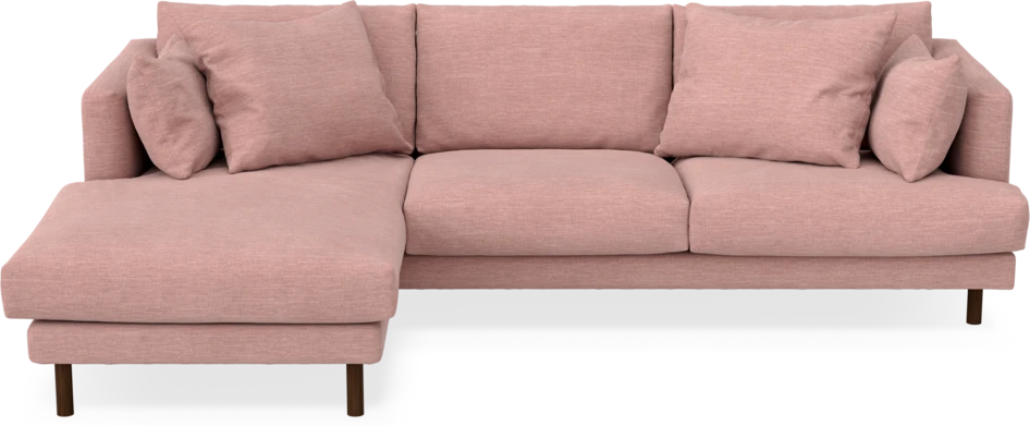 Harper - 4-sits med schäslong vänster - Rosa