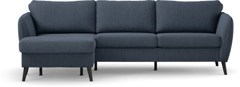 County - 3-sits soffa med flyttbar schäslong - Blå