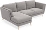 Madison Lux - 2-sits soffa med schäslong vänster - Grå