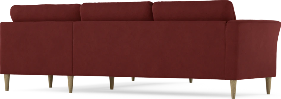Bridge - Hörnsoffa, 2+2-sits - Röd