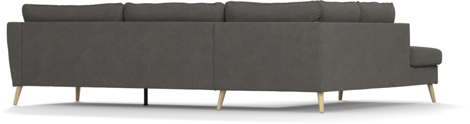 County - 2,5-sits soffa med divan vänster - Brun