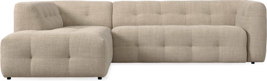 Bella - 3-sits soffa med divan vänster - Beige