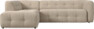 Bella - 3-sits soffa med divan vänster - Beige