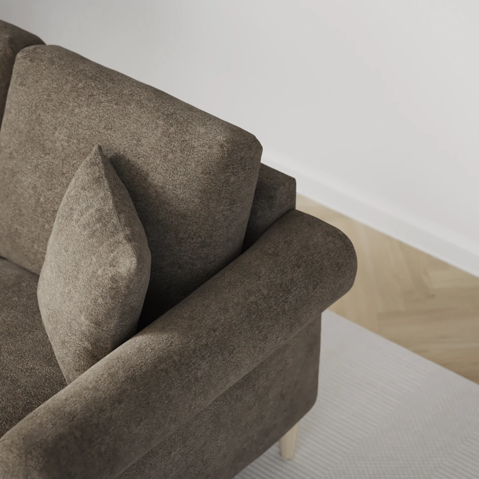 Eden - 2-sits soffa - Brun