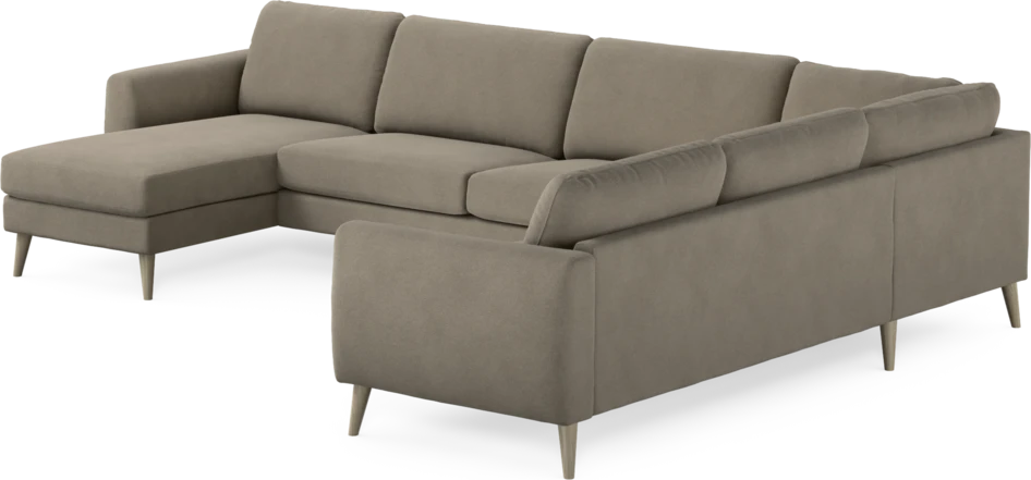 Bridge - Hörnsoffa, 3+2-sits med schäslong vänster - Beige