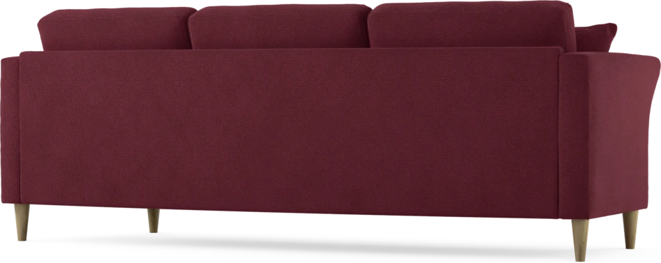 Eden - 3-sits soffa svängd - Röd