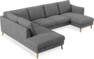 Madison Lux - 2-sits soffa med divan vänster och schäslong höger - Vit