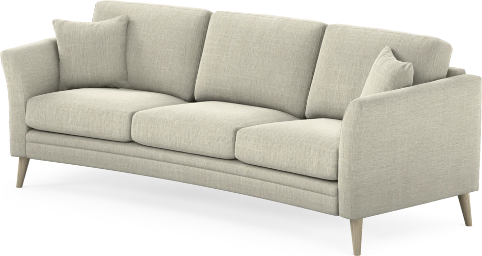 Eden - 3-sits soffa svängd - Beige
