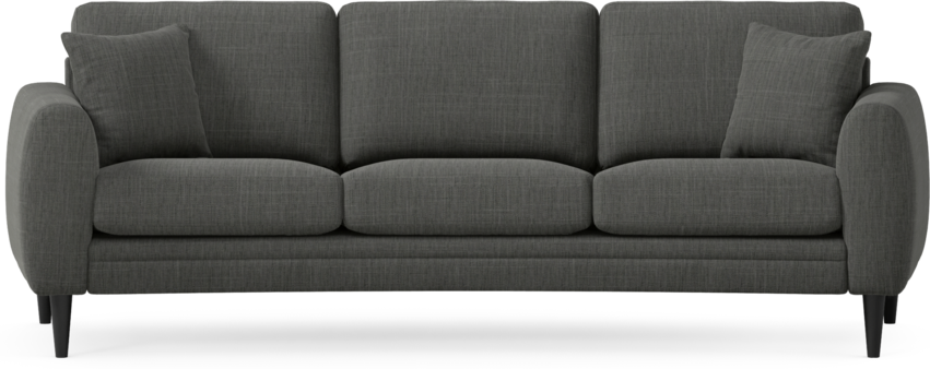 Eden - 3-sits soffa svängd - Grå