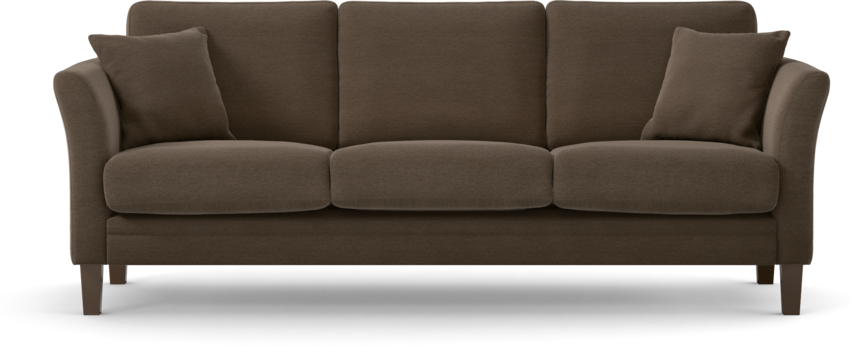 Eden - 3-sits soffa - Brun