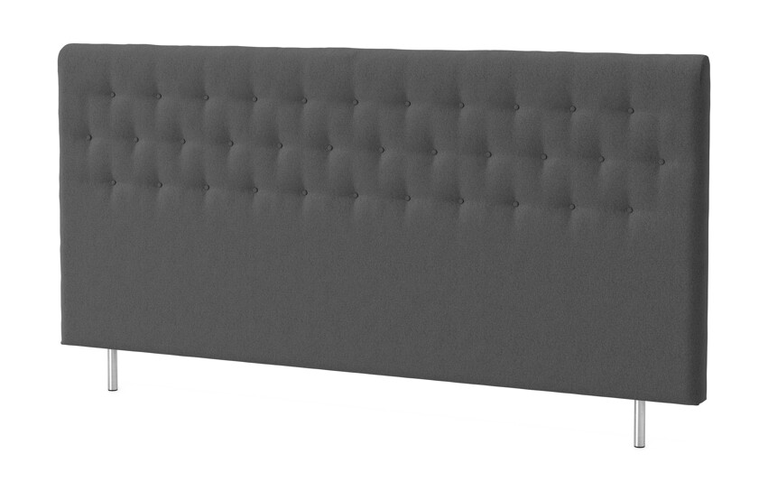 Roma pikerad - Sänggavel, B 240-280 cm - Grå