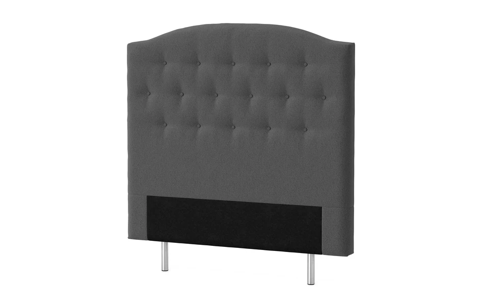 Roma välvd - Sänggavel, 80-210 cm - Grå