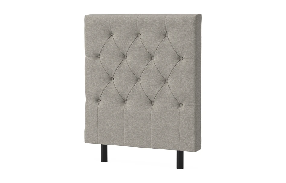 Energy Pikerad - Sänggavel låg, 90-210 cm - Beige