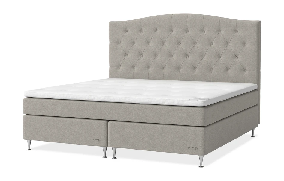 Energy Comfort - Kontinentalsäng, dubbelsäng med bäddmadrass Energy Comfort - Beige