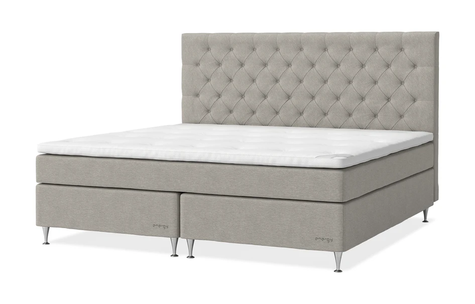 Energy Comfort - Kontinentalsäng, dubbelsäng med bäddmadrass Energy Comfort - Beige