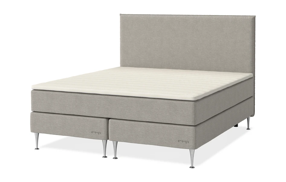Energy Plus Exclusive - Kontinentalsäng, dubbelsäng med bäddmadrass Aktsam - Beige